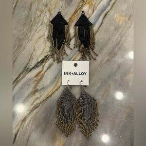 Ink+Alloy beaded earrings